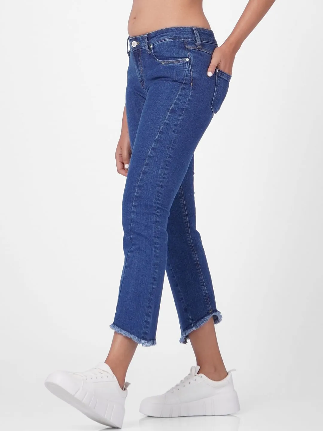 Buy Blue High Rise Flared Jeans For Women Online - ONLY