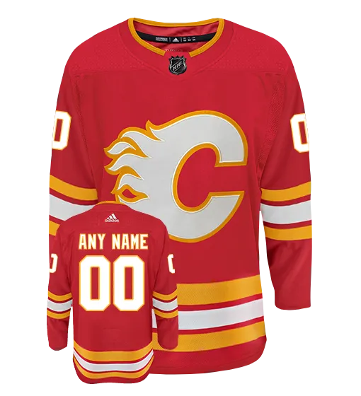 Calgary Flames Adidas Authentic Home 2020 NHL Hockey Jersey     