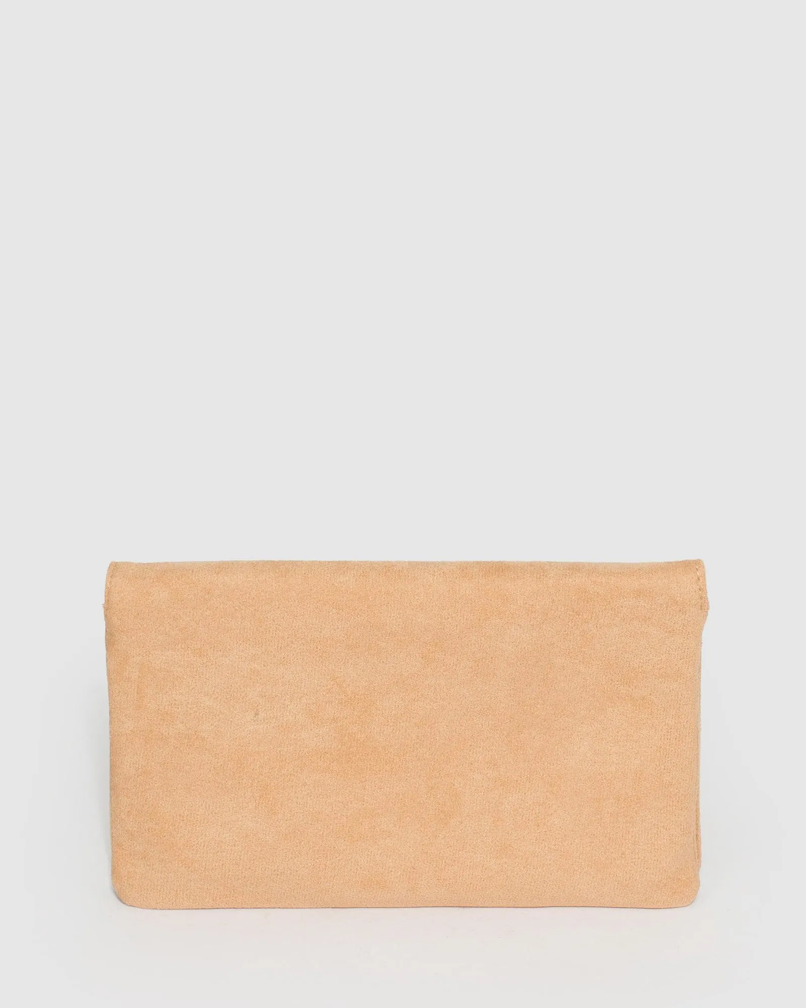 Caramel Veronika Chain Clutch Bag