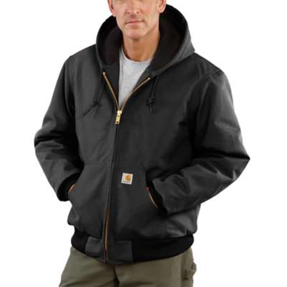 Carhartt Men's Duck Active Jacket in Black