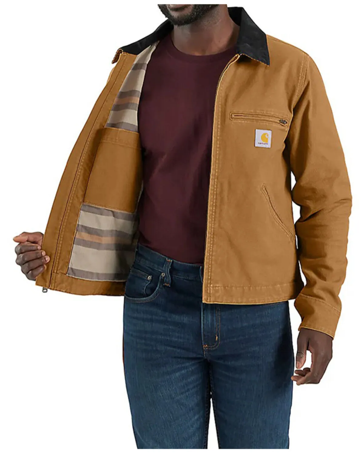 Carhartt Men's Re-Engineered Rugged Flex Relaxed Fit Duck Detroit Jacket