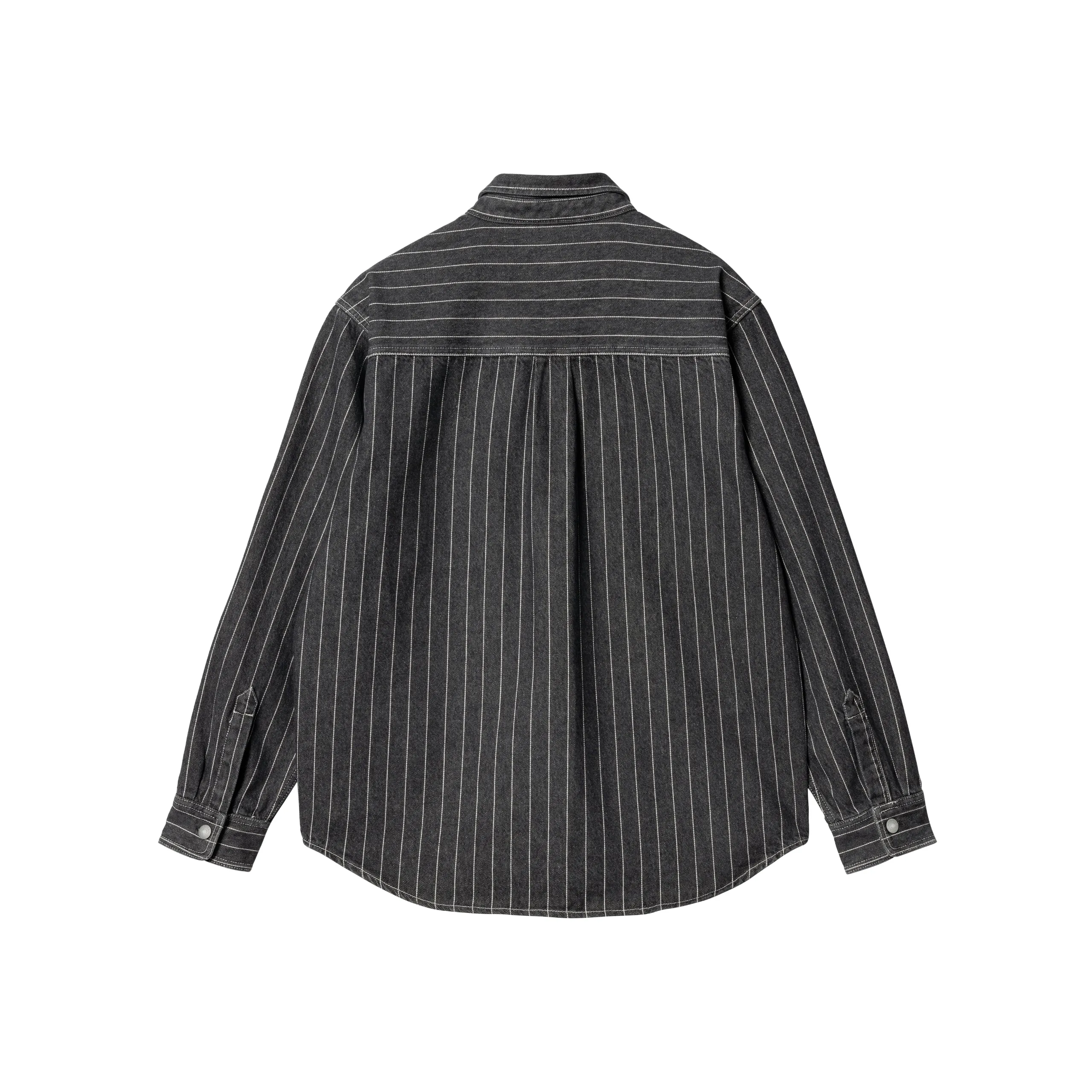 Carhartt WIP Orlean Stripe Shirt Jacket - Orlean Stripe, Black / White