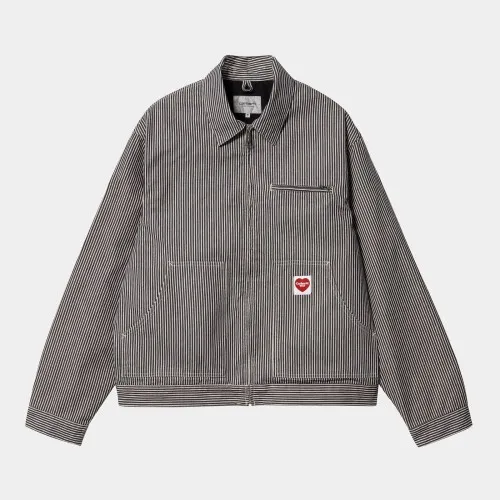 Carhartt WIP Terrell Jacket Dark Navy / Wax, 100% Cotton 'Terrell' Hickory Stripe, 9 oz