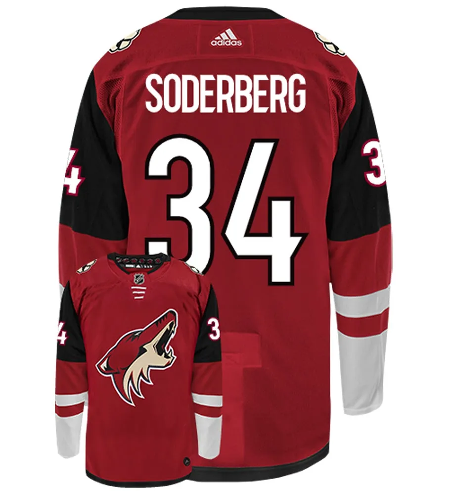 Carl Soderberg Arizona Coyotes Adidas Authentic Home NHL Hockey Jersey     