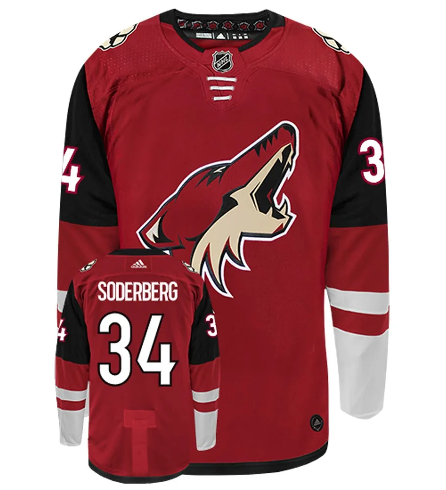 Carl Soderberg Arizona Coyotes Adidas Authentic Home NHL Hockey Jersey     