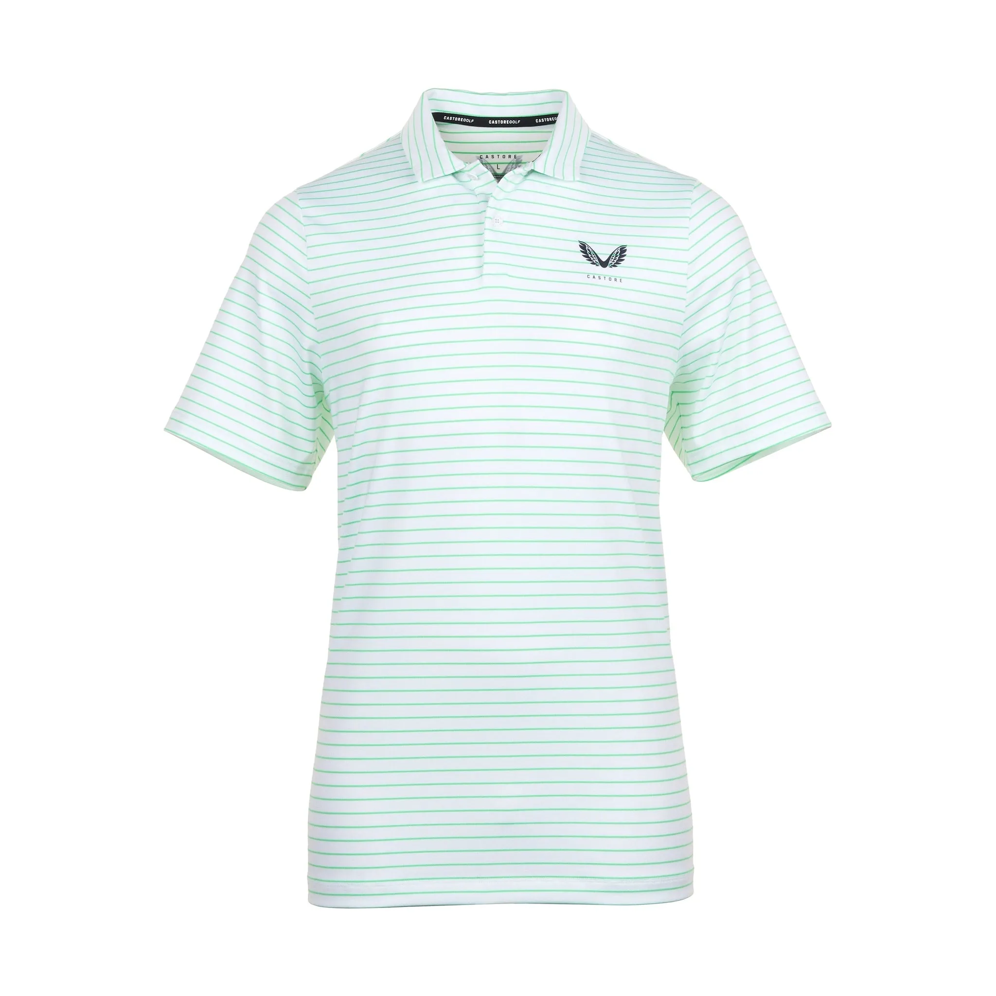 Castore Golf Yarn Dye Stripe Polo Shirt SS24