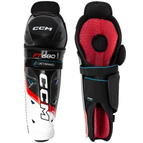 CCM Jetspeed FT680 Senior Hockey Shin Guards