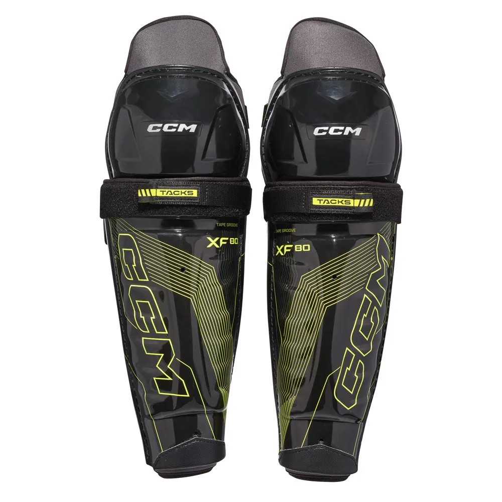 CCM TACKS XF 80 JUNIOR HOCKEY SHIN PADS