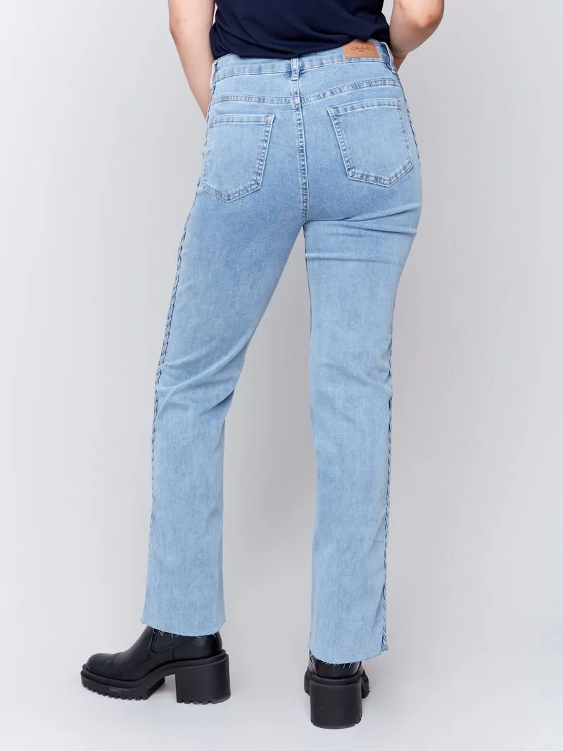 Charlie B Braided Side Seam Jeans