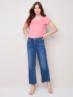 Charlie B Wide Leg Denim Jeans