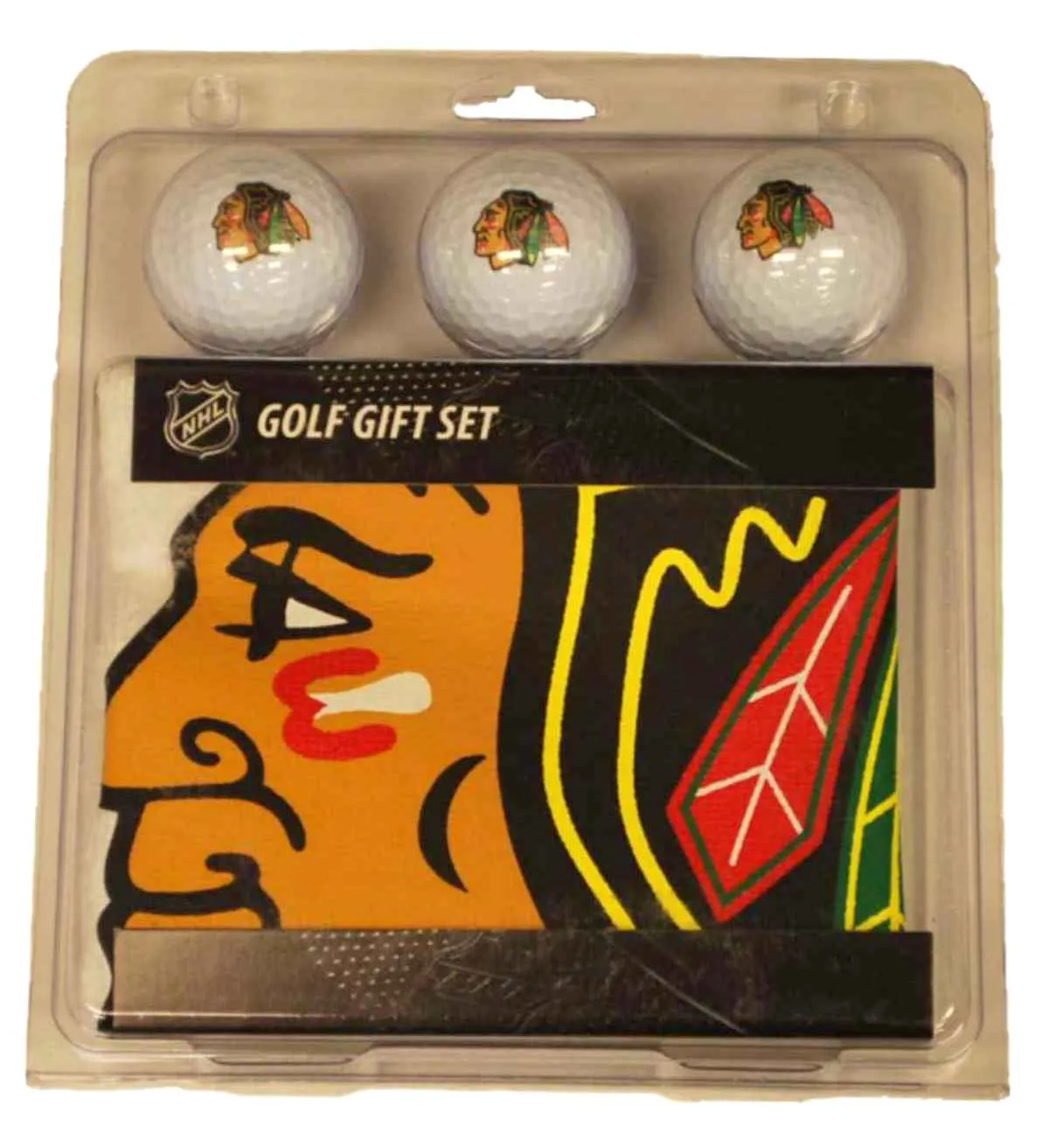 Chicago Blackhawks Logo McArthur Wincraft Golf Towel Balls Gift Set