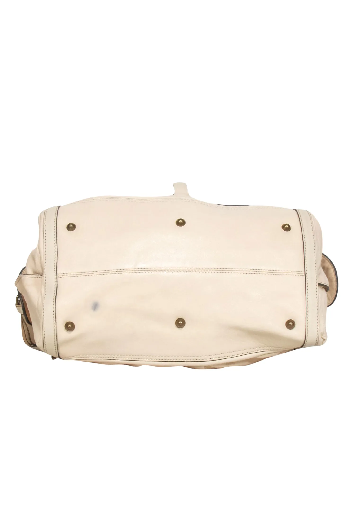 Chloe - Ivory Leather Large Shoulder Bag