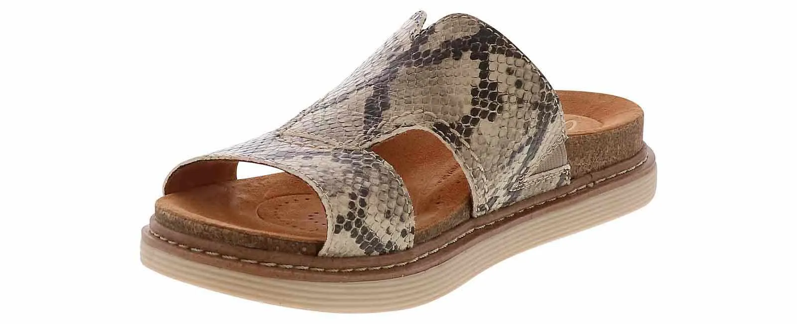 Clarks Arwell Walk H Band Snake Print Women's Footbed Slide