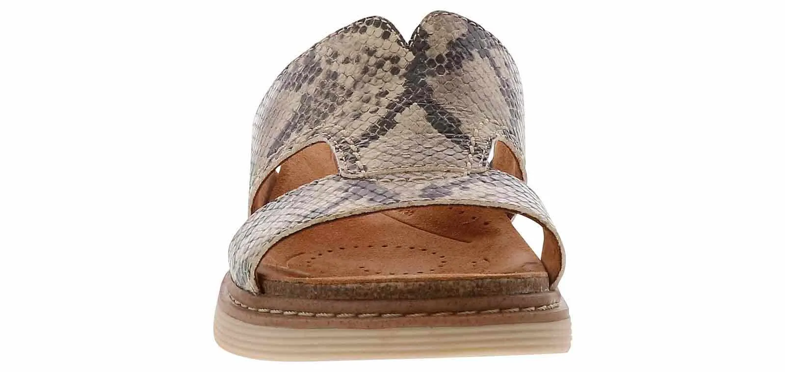 Clarks Arwell Walk H Band Snake Print Women's Footbed Slide