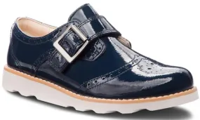 Clarks CROWN PRIDE NAVY PATENT