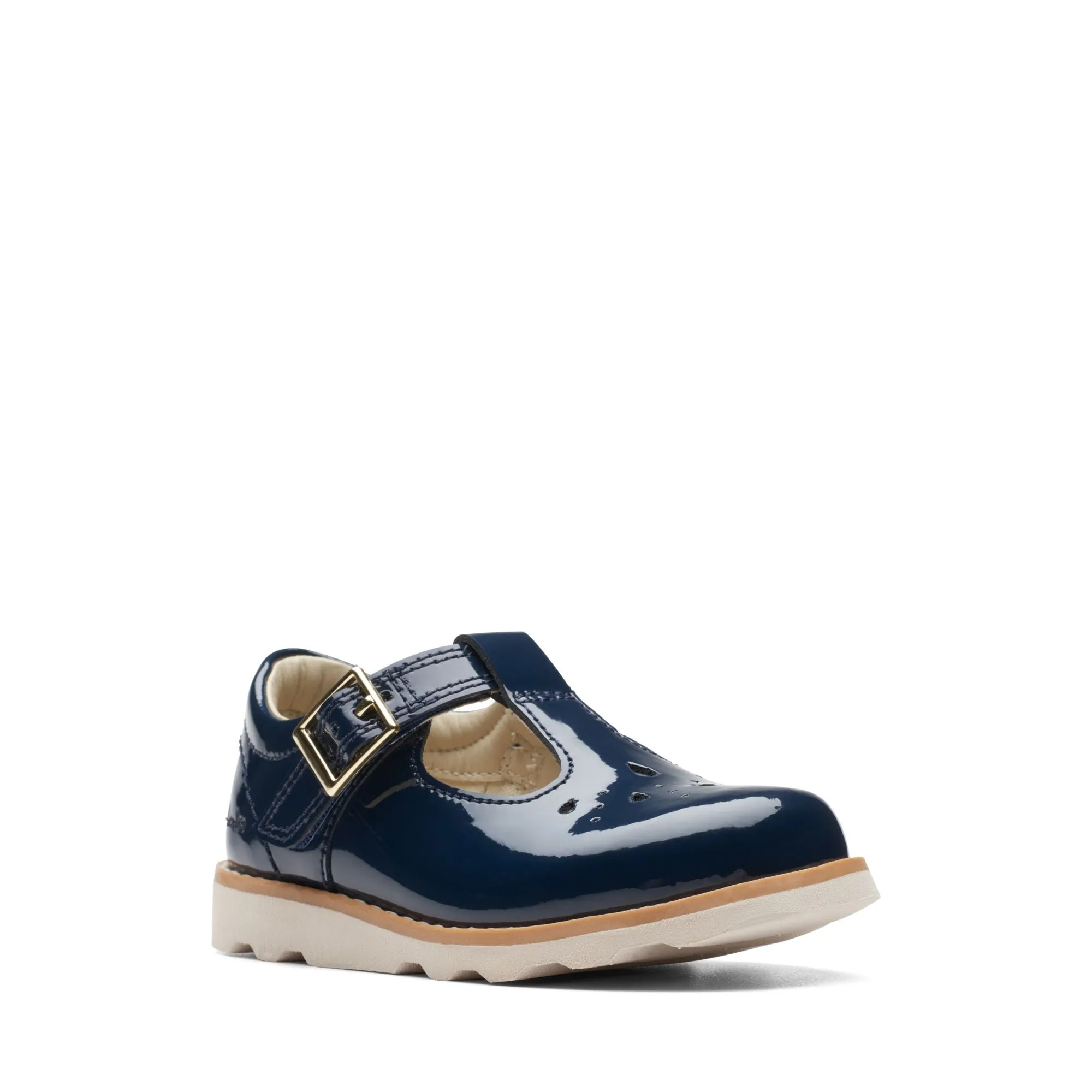 Clarks 'Crown Print' T-Bar Shoe