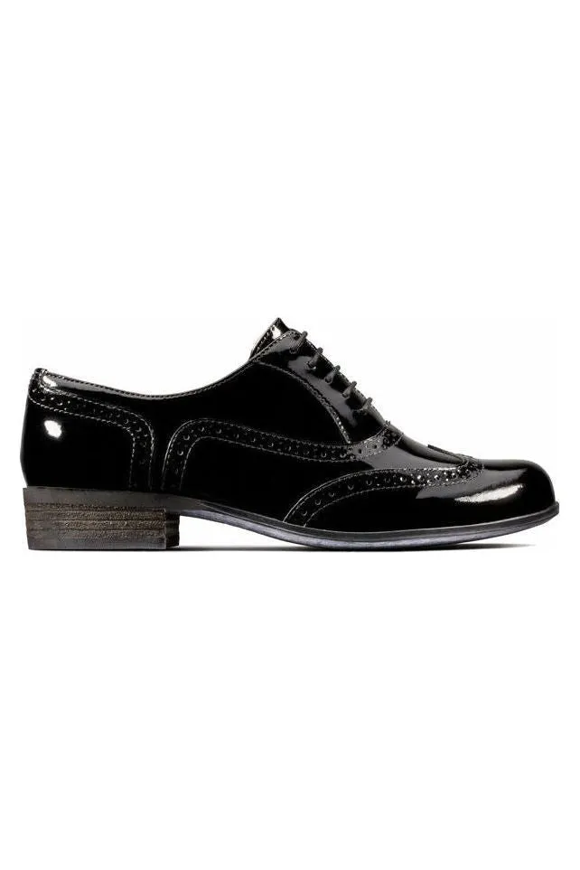 Clarks Hamble Oak in Black Patent leather