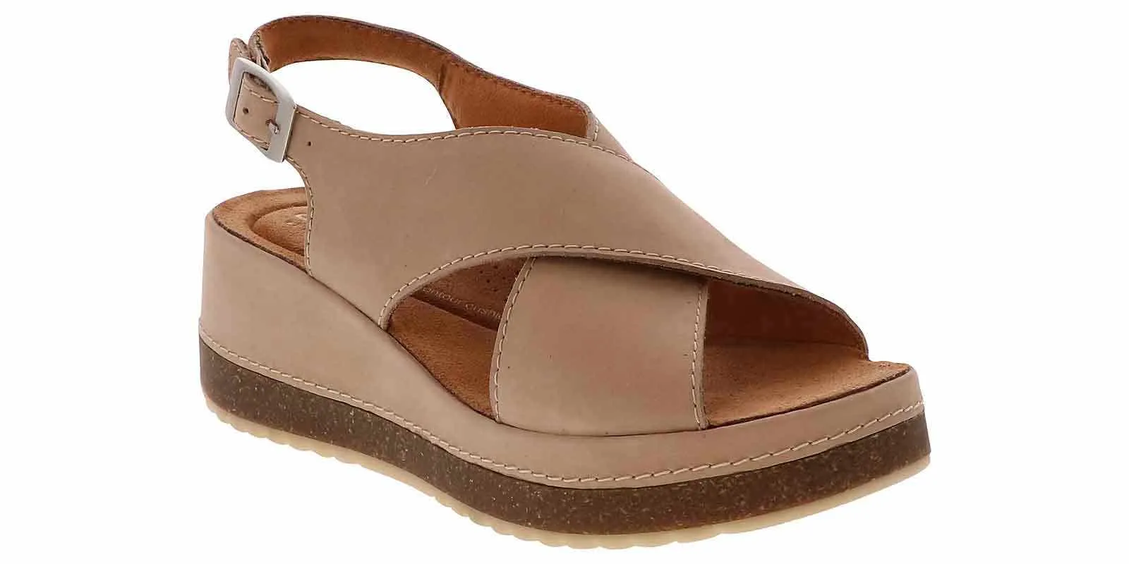 Clarks Kassanda Step Sand Cross Women's Wedge Sandal