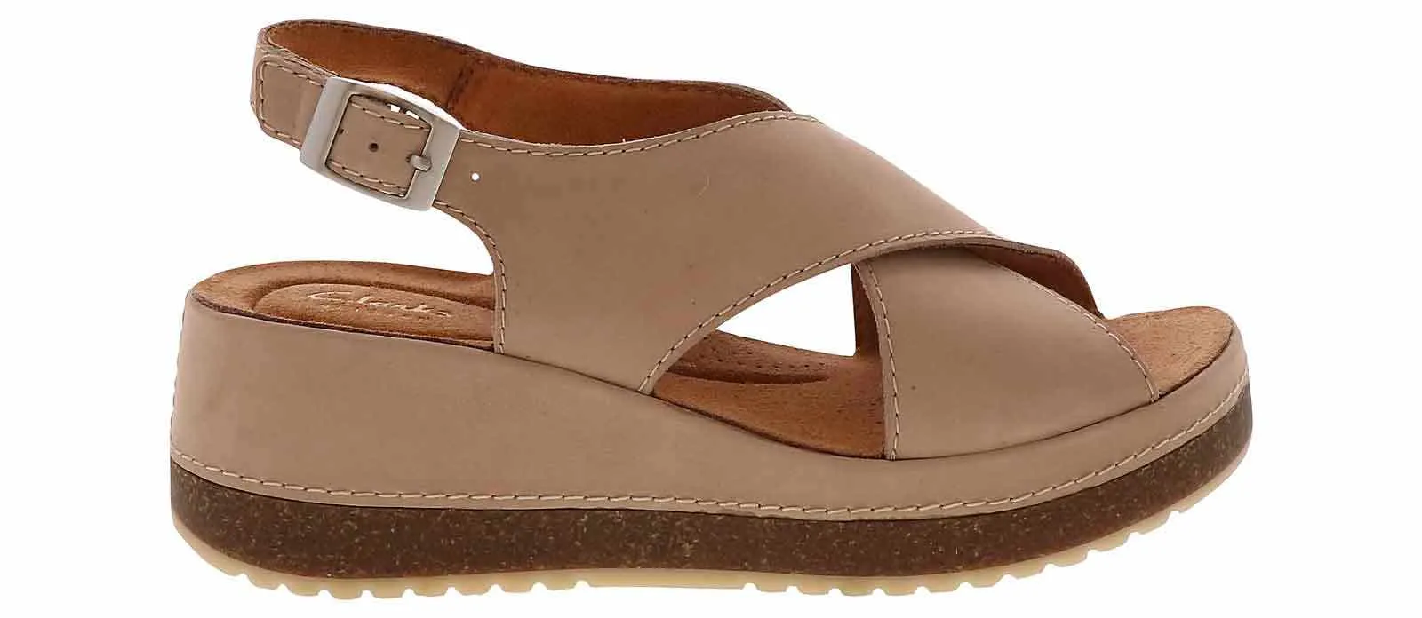 Clarks Kassanda Step Sand Cross Women's Wedge Sandal