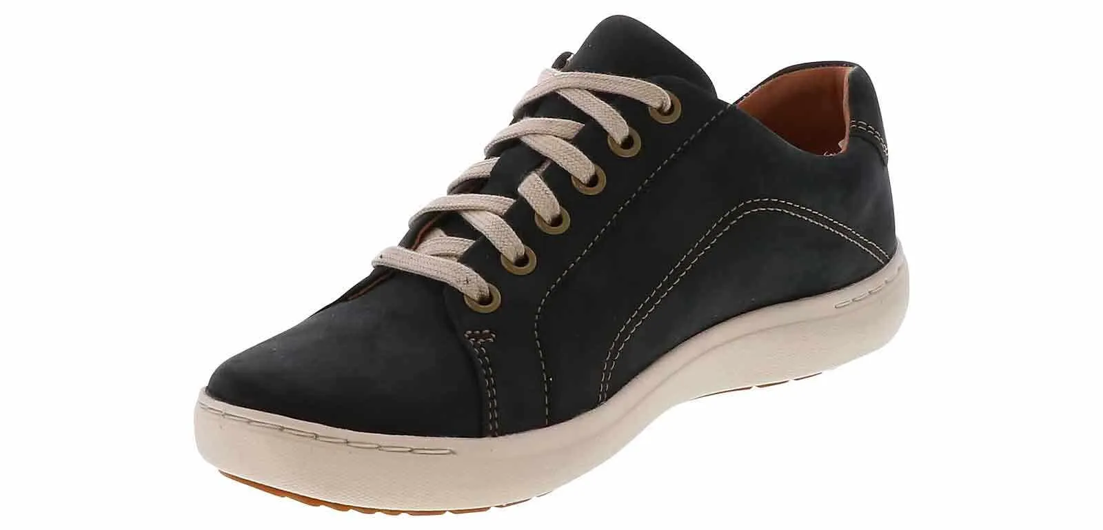 Clarks Nalle Lace Zip Women’s Casual Shoe-Navy