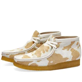 Clarks Originals Wallabee BootTan Cow Print