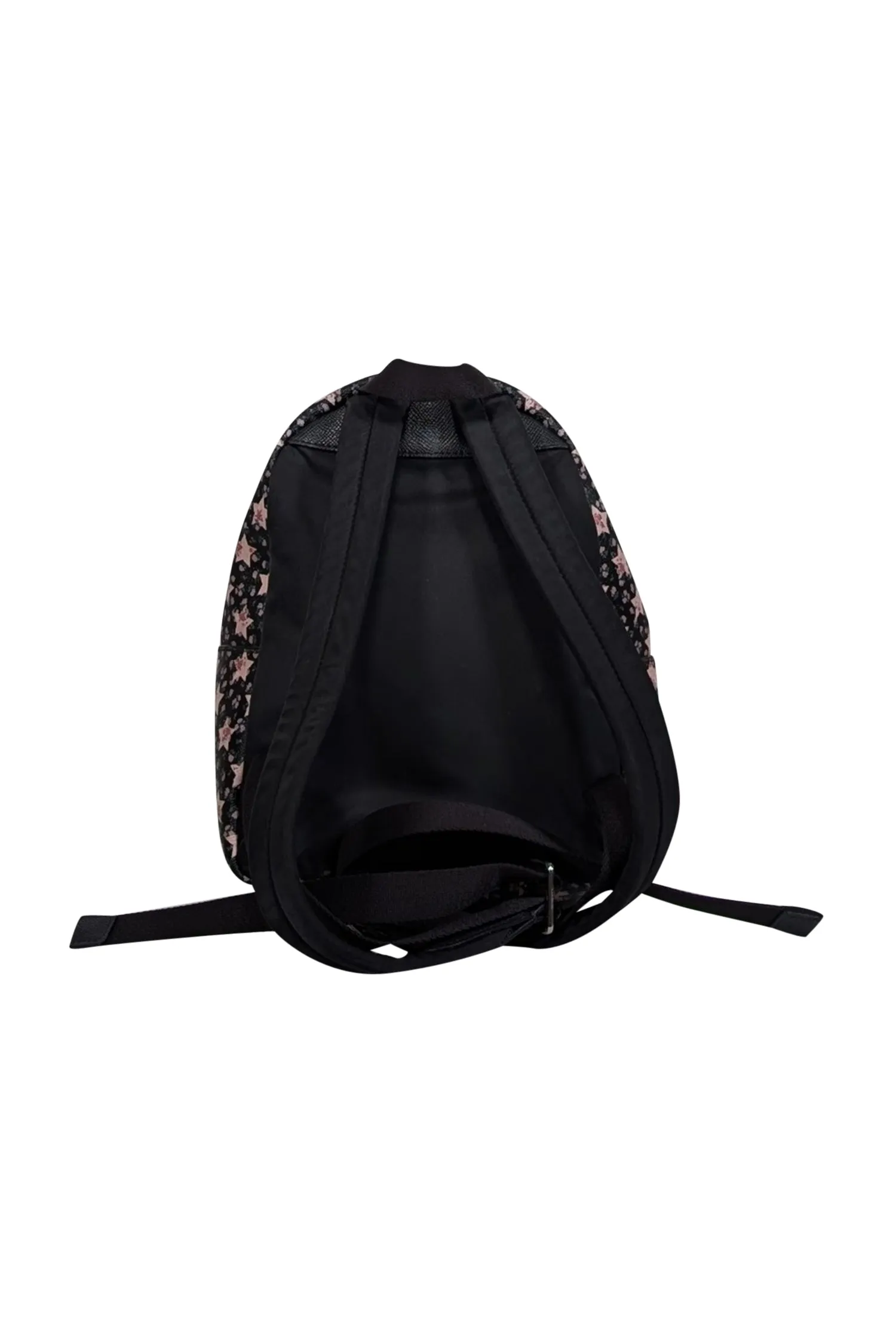 Coach - Black w/ Pink Star Print Coated Canvas Mini Backpack