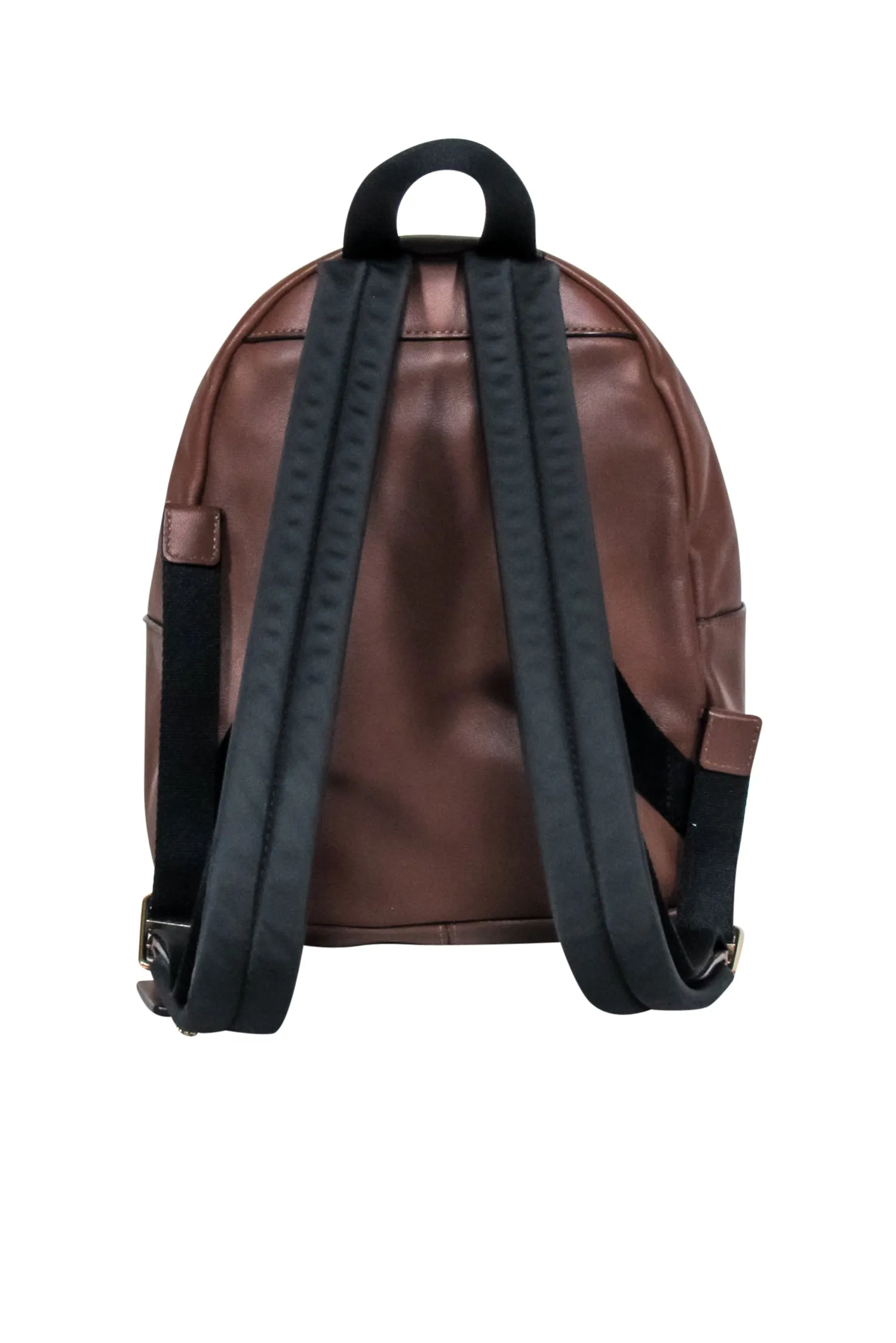 Coach - Tan & Brown Monogram Coated Canvas & Leather Mini Backpack