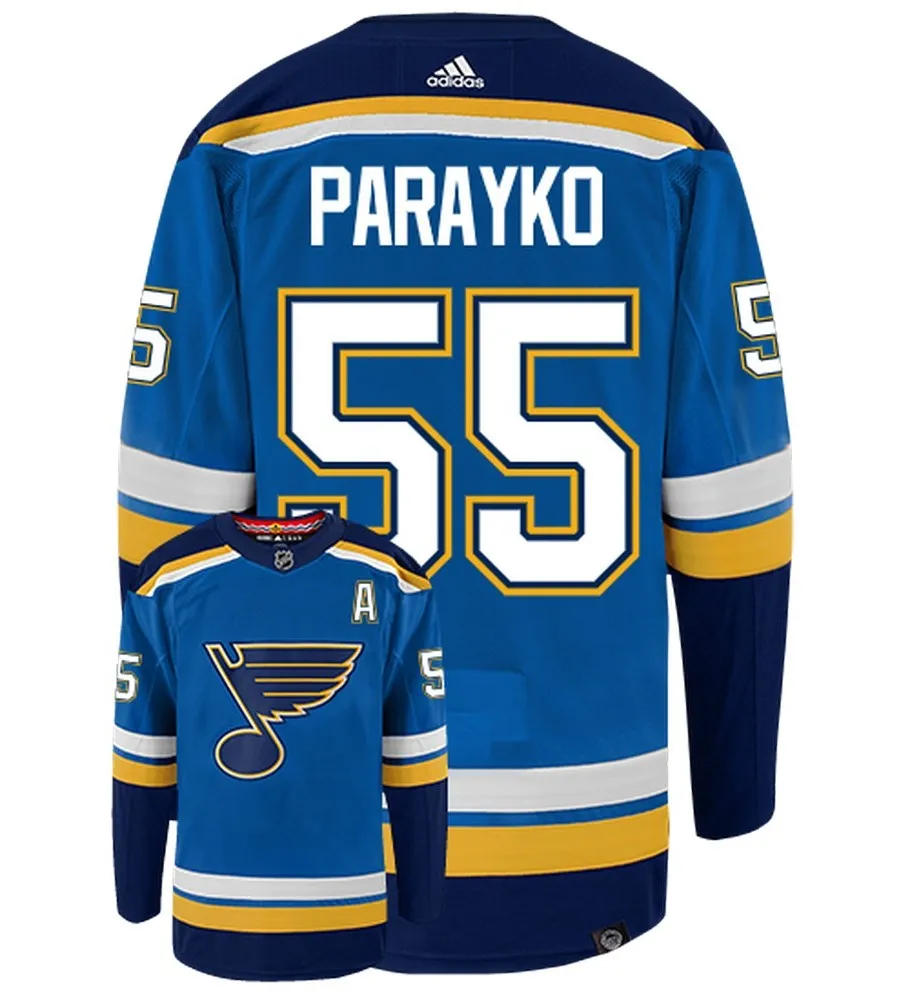 Colton Parayko St Louis Blues Adidas Primegreen Authentic NHL Hockey Jersey     