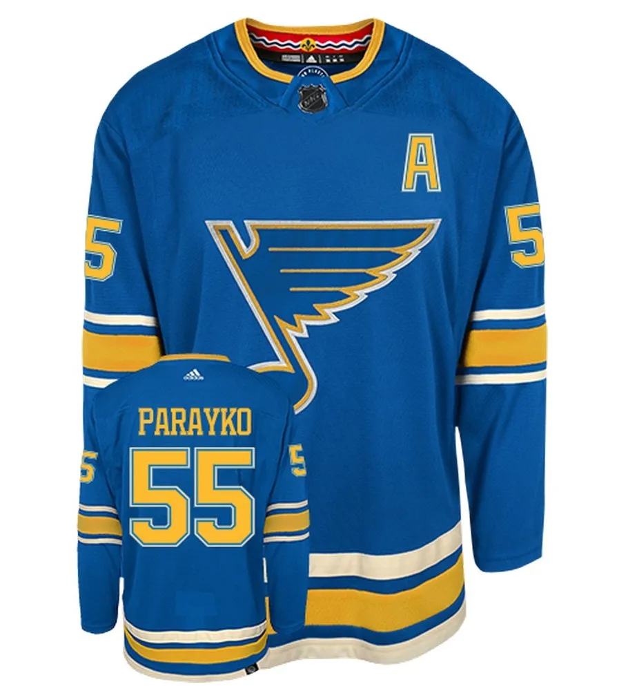 Colton Parayko St Louis Blues Adidas Primegreen Authentic NHL Hockey Jersey     