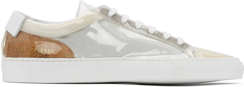 Common Projects White Clear Achilles Low Sneakers