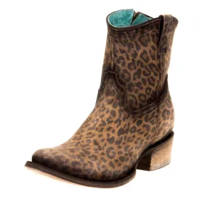 Corral LD Leopard Print Zipper Ankle Boot