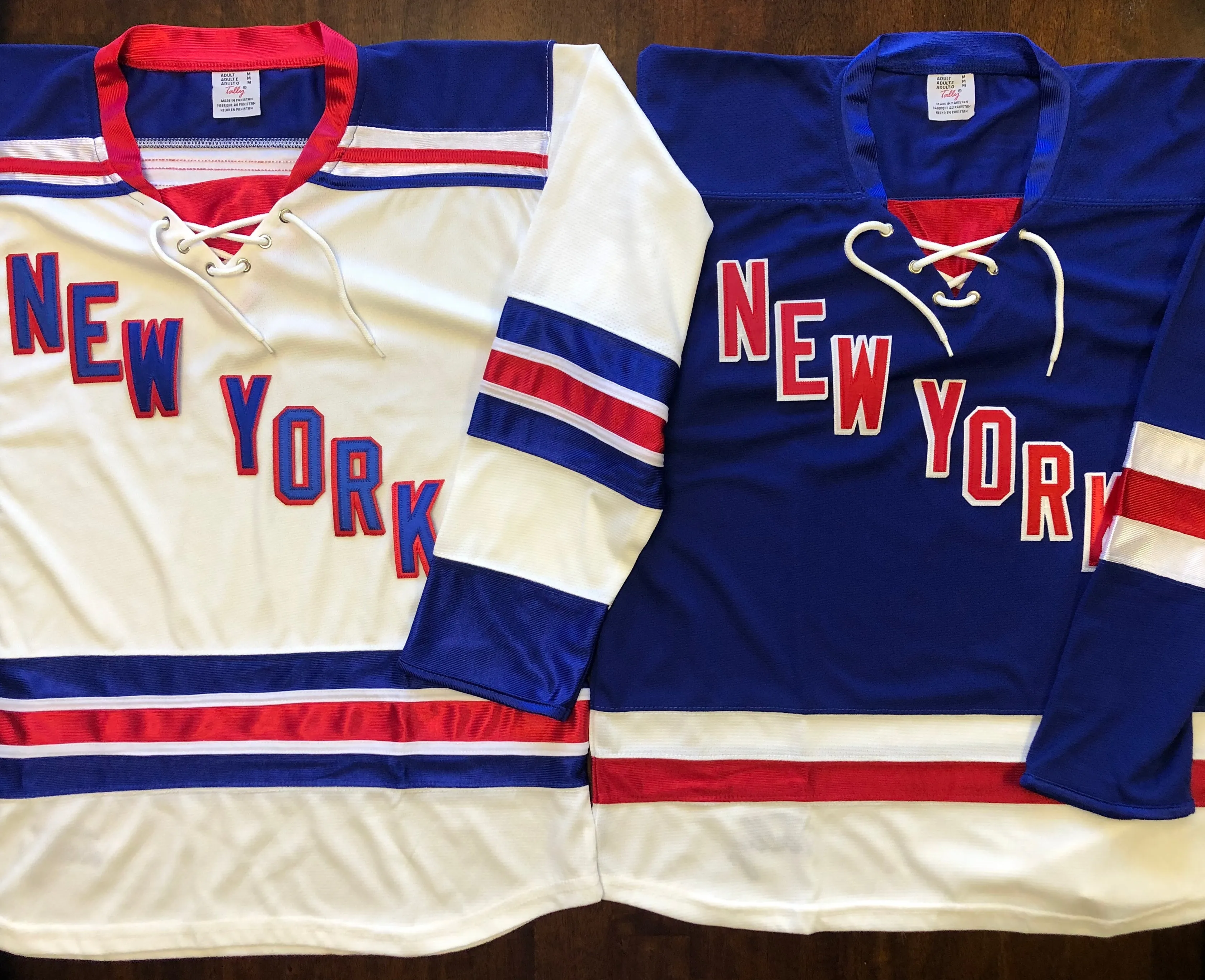 Custom Hockey Jerseys with New York in Twill