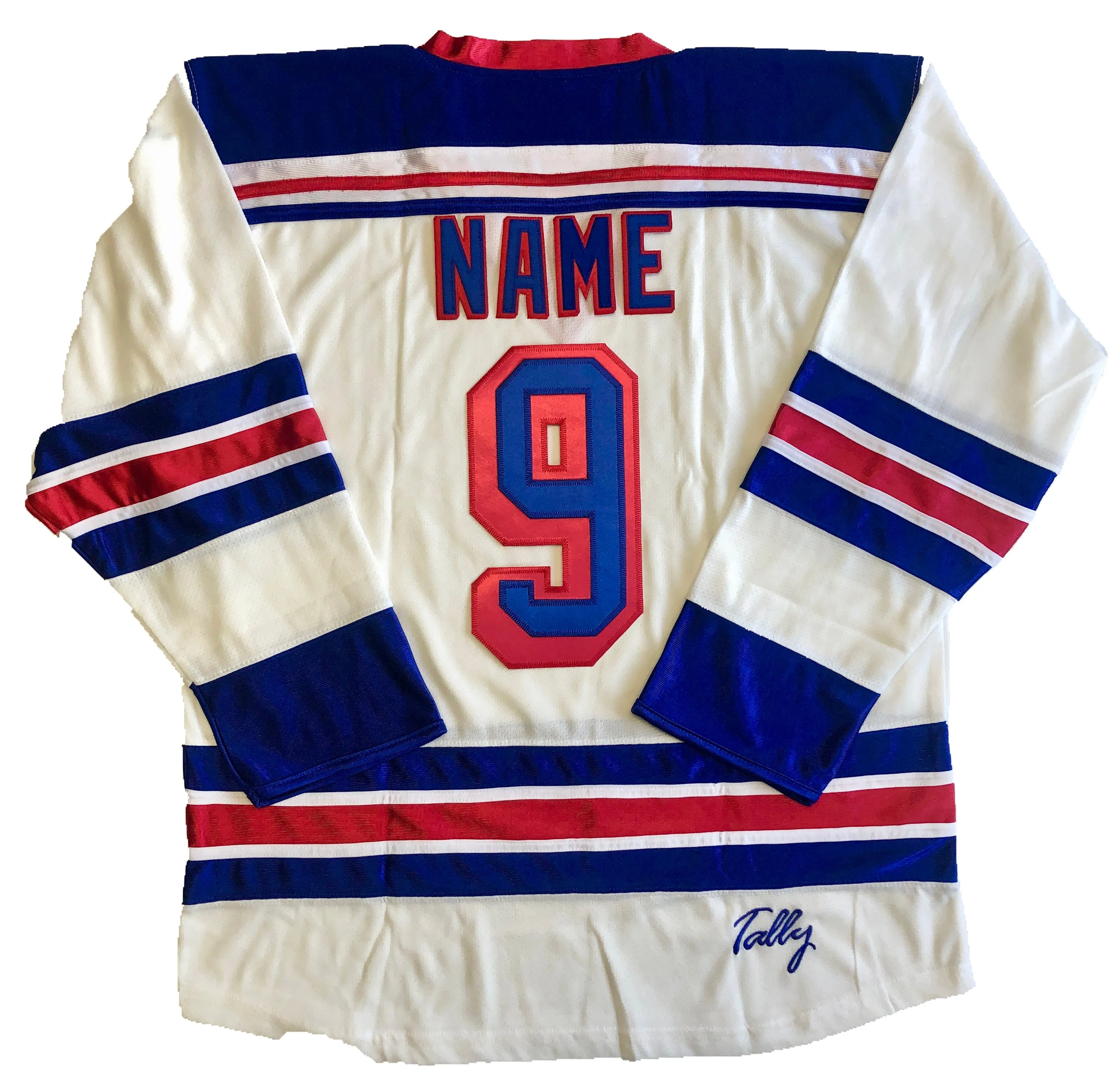 Custom Hockey Jerseys with New York in Twill