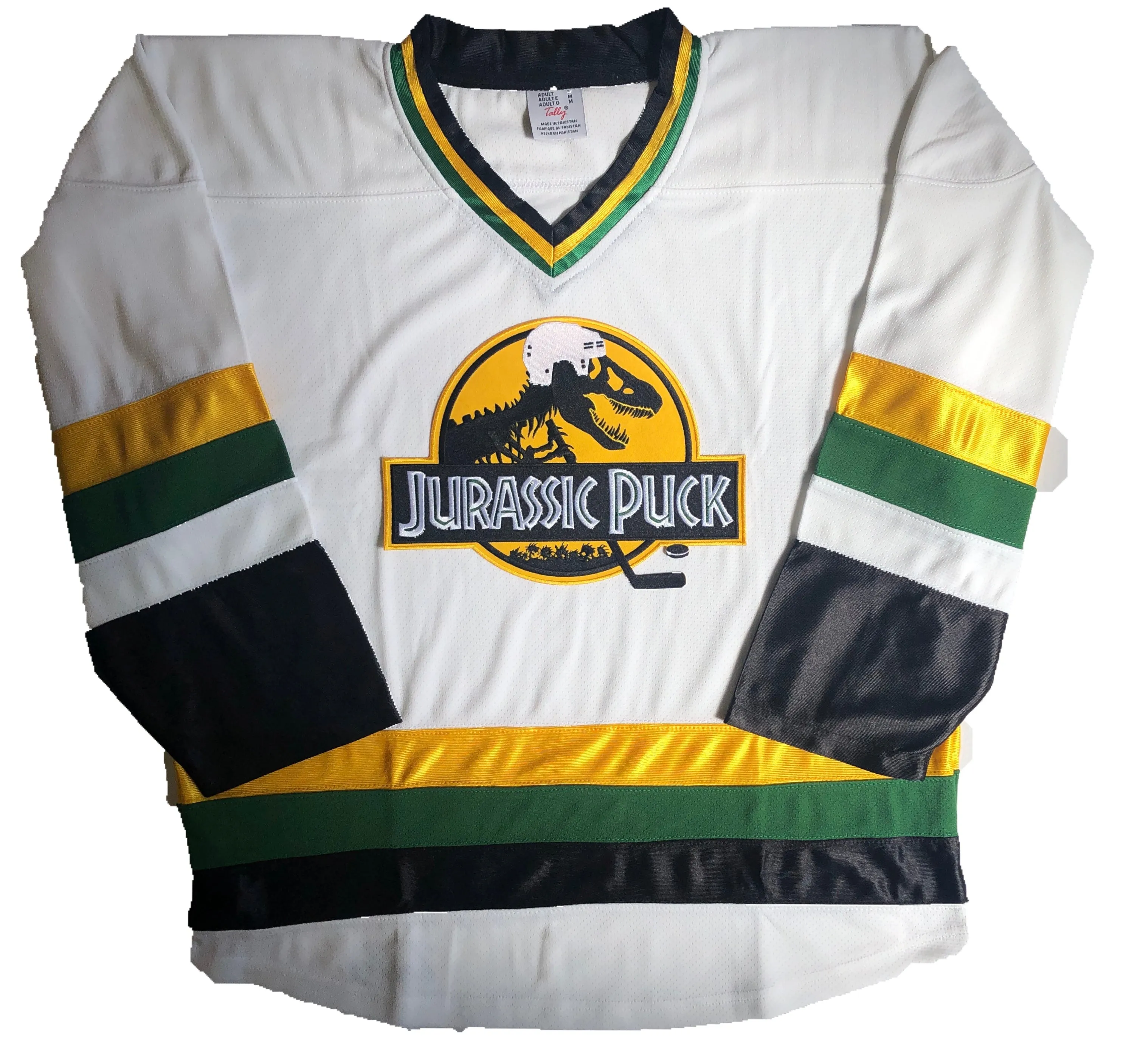 Custom Hockey Jerseys with the Jurassic Puck Logo