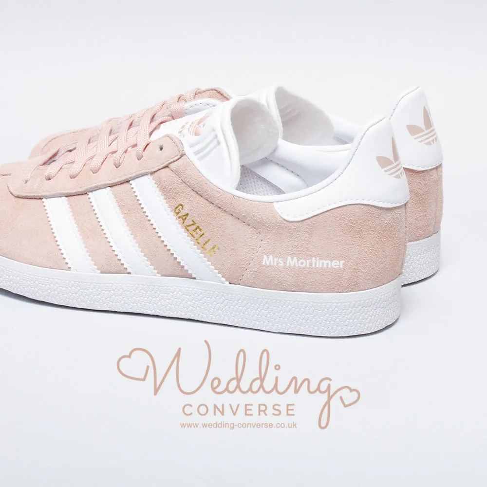 Customised Mrs Adidas Wedding Trainers Gazelle