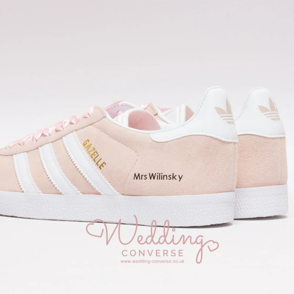 Customised Mrs Adidas Wedding Trainers Gazelle