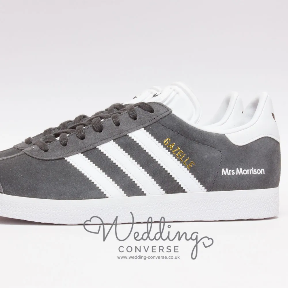 Customised Mrs Adidas Wedding Trainers Gazelle