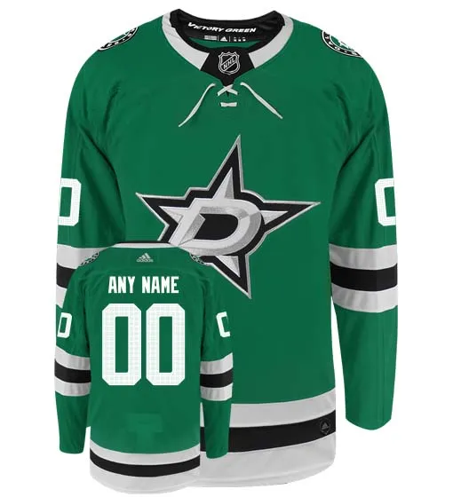 Customizable Dallas Stars Adidas Primegreen Authentic NHL Hockey Jersey     