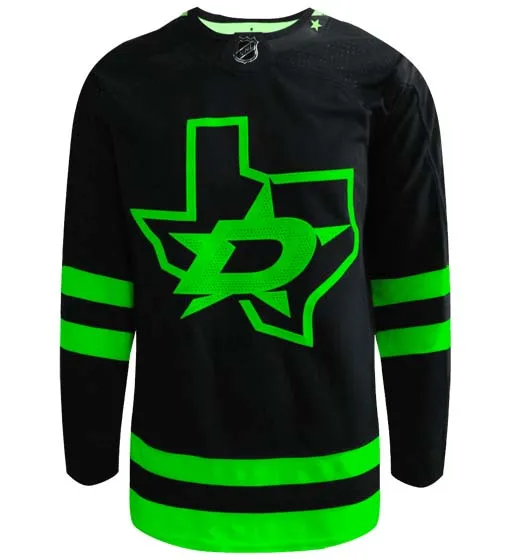 Customizable Dallas Stars Adidas Primegreen Authentic NHL Hockey Jersey     