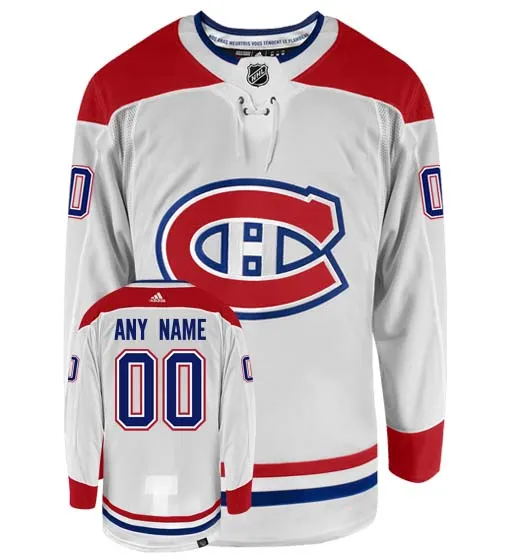 Customizable Montreal Canadiens Adidas Primegreen Authentic NHL Hockey Jersey     