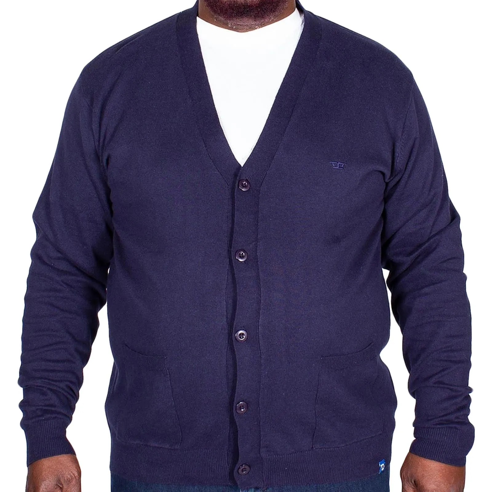 D555 Mens Walworth Big & Tall Kingsize Buttoned Cardigan