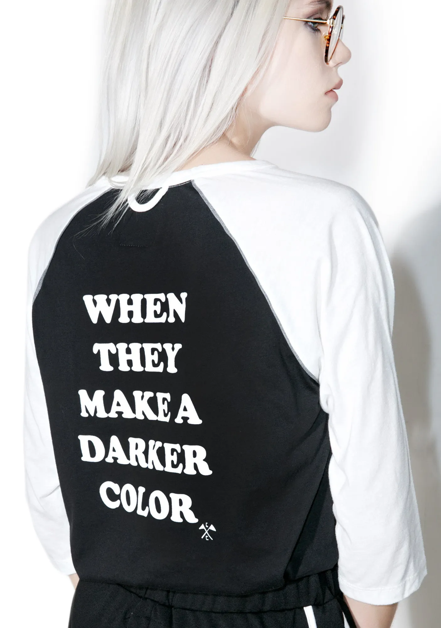 Darker Color Baseball Tee-