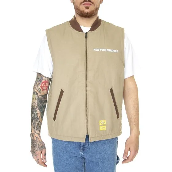 Dickies NYS Sherpa Lined Duck Vest Desert Sand