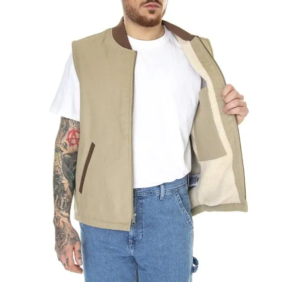 Dickies NYS Sherpa Lined Duck Vest Desert Sand