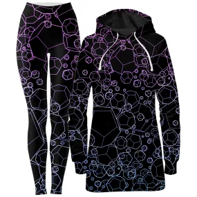 Dodecahedron Madness Cold Hoodie Dress and Leggings Combo