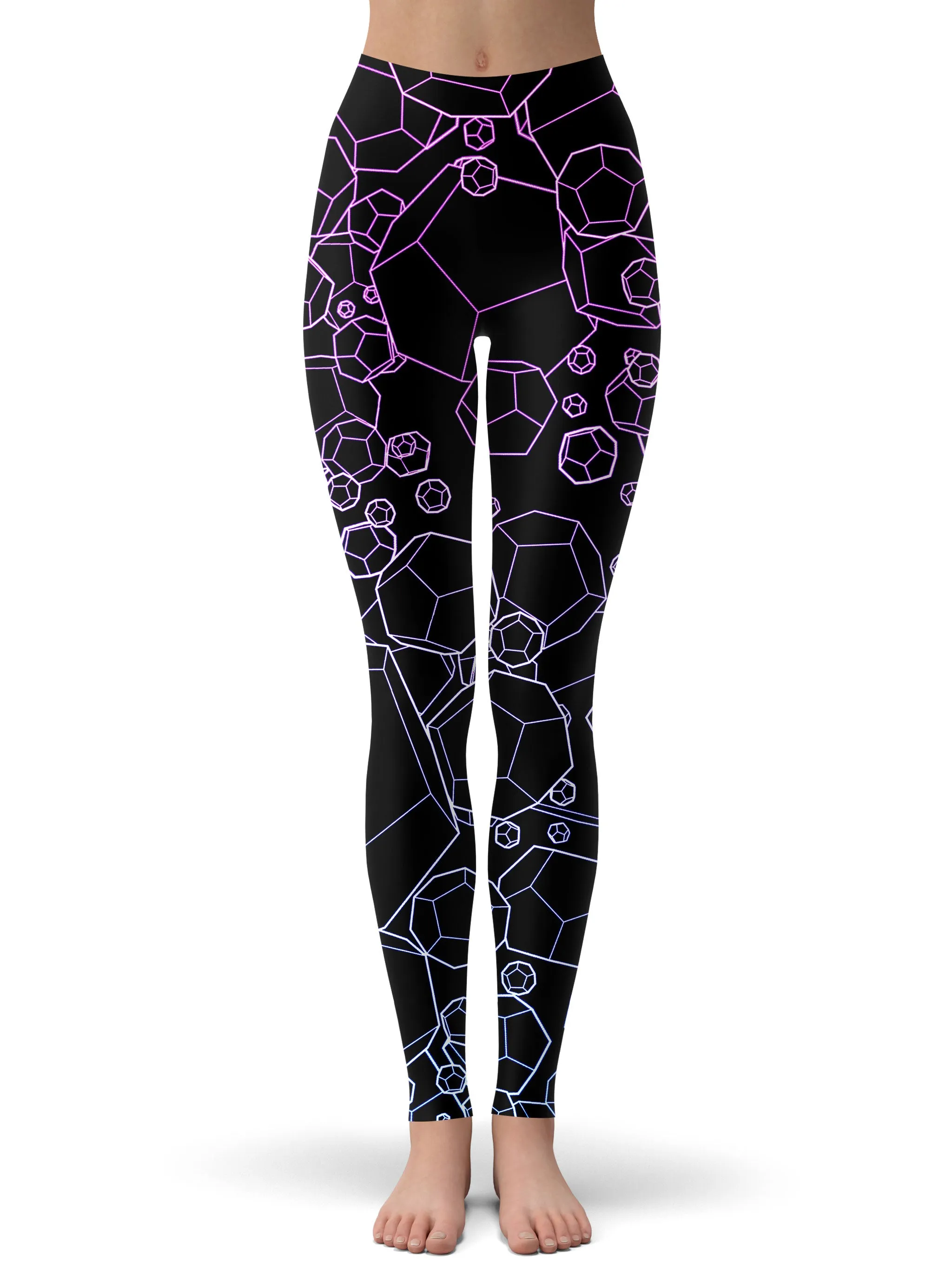 Dodecahedron Madness Cold Hoodie Dress and Leggings Combo