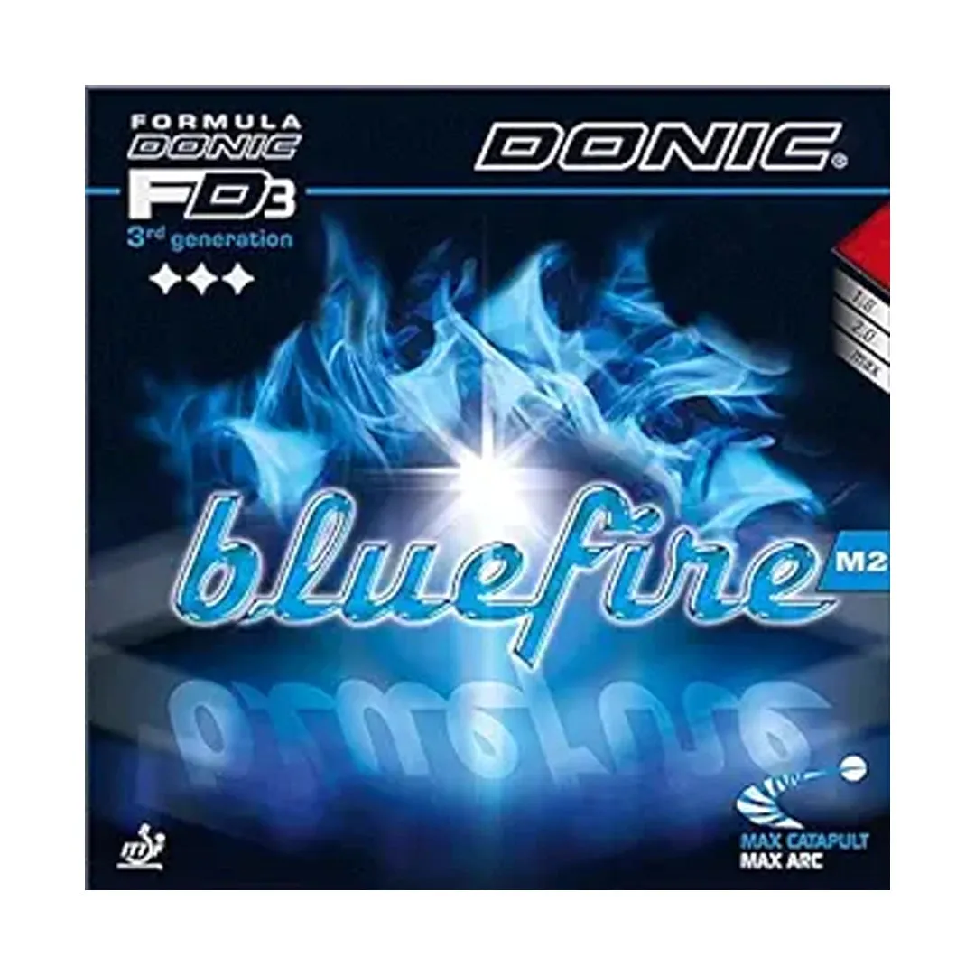 Donic Blue Fire M2 Table Tennis Racquet  Rubber- Black