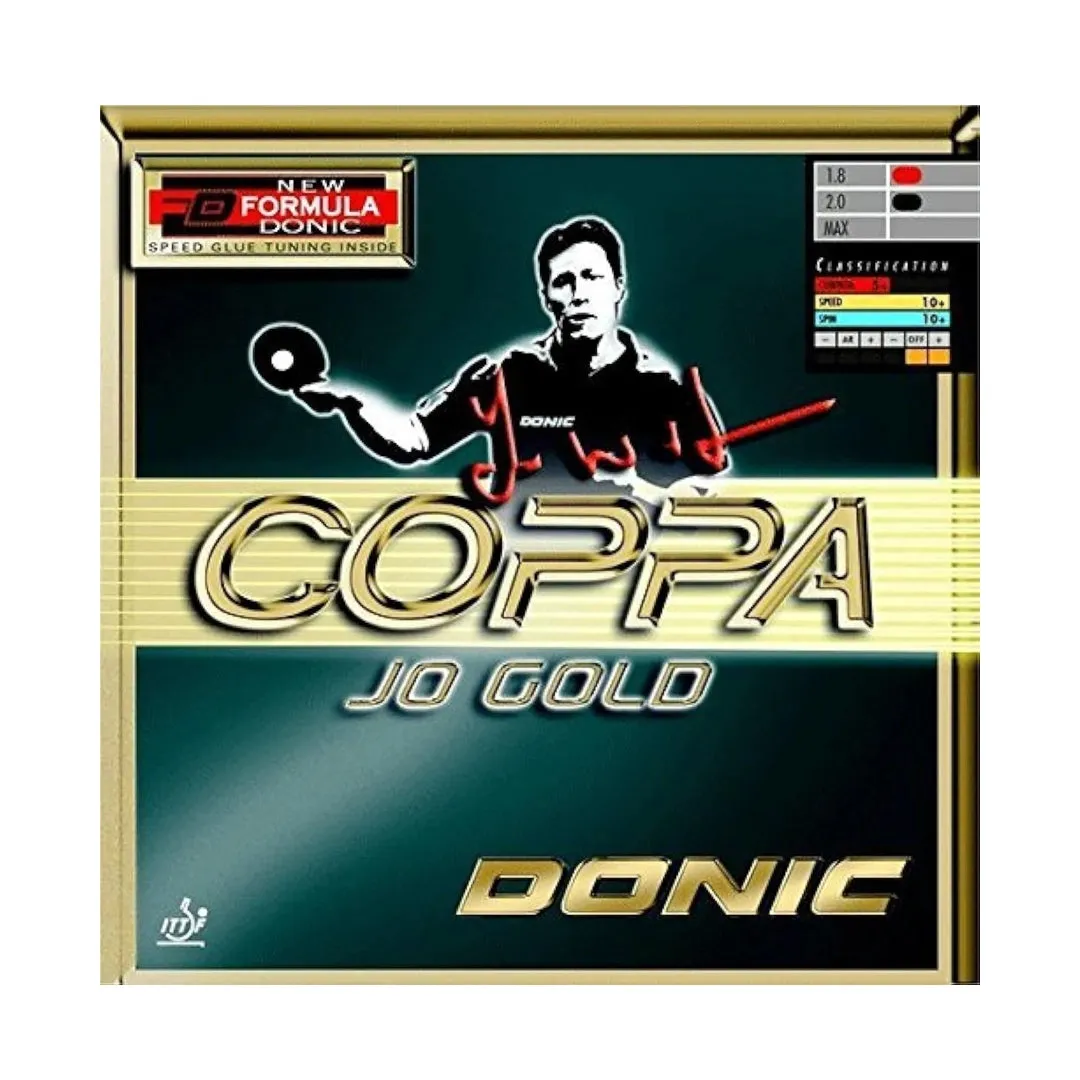 Donic Coppa JO Gold Table Tennis Racquet Rubber - Red