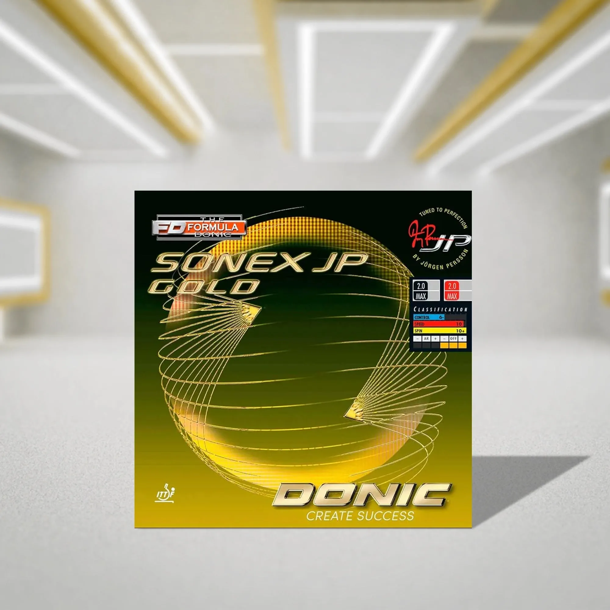 Donic Sonex JP Gold Max Table Tennis Racquet  Rubber - Black