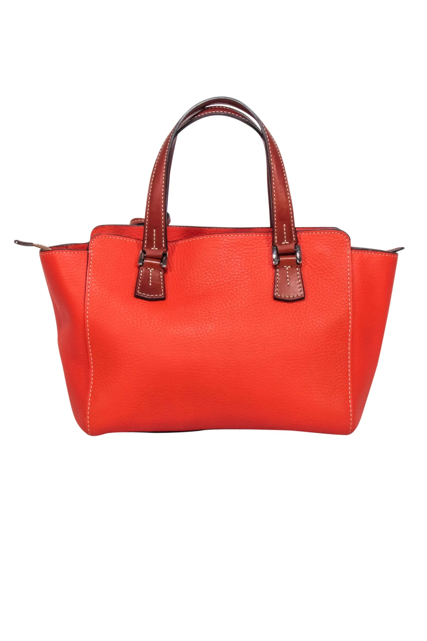 Dooney & Bourke - Orange Pebbled Leather Shoulder Bag